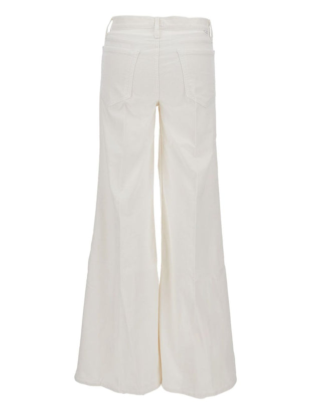 Mother The Twister Sneak Denim Jeans - White