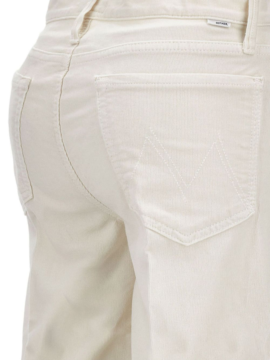 Mother The Twister Sneak Denim Jeans - White