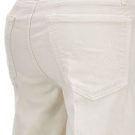 Mother The Twister Sneak Denim Jeans - White