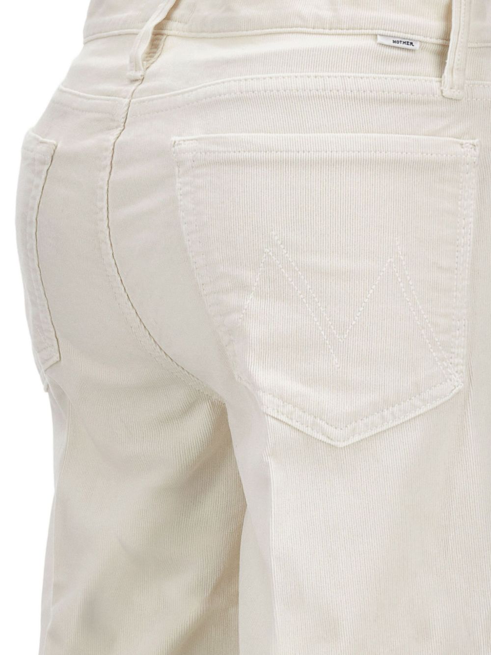 Mother The Twister Sneak Denim Jeans - White
