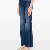 Mother Lil Doozy Fray Denim Jeans - Blue