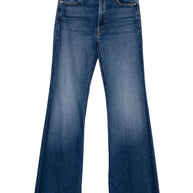 Mother Lil Doozy Fray Denim Jeans - Blue