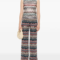 Missoni Wool Blend Wide Leg Trousers