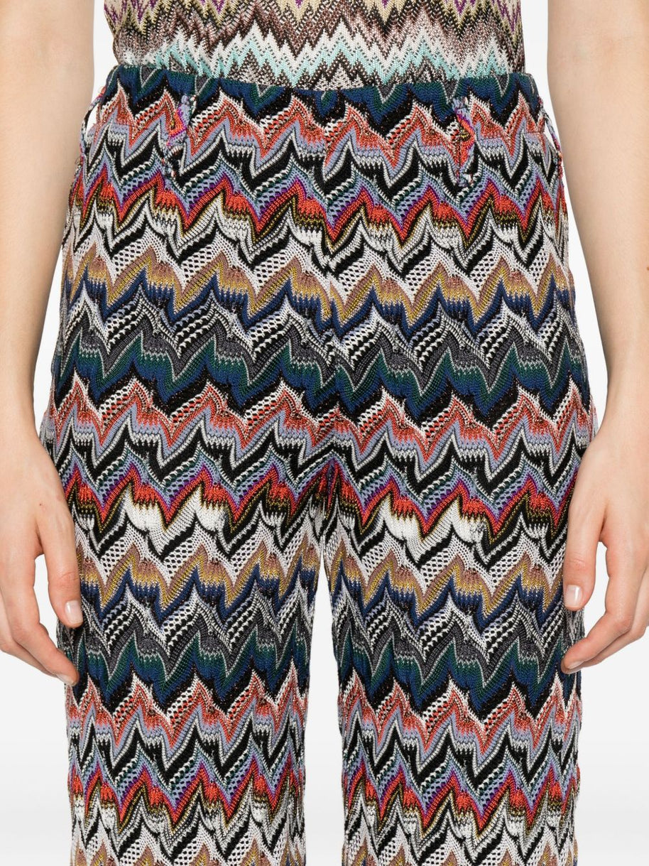 Missoni Wool Blend Wide Leg Trousers