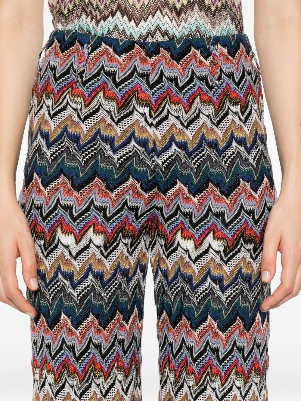 Missoni Wool Blend Wide Leg Trousers