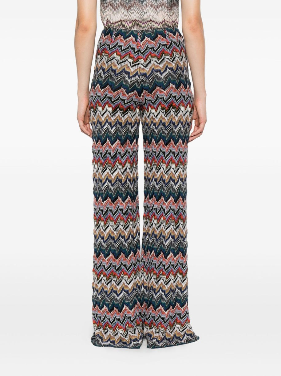 Missoni Wool Blend Wide Leg Trousers
