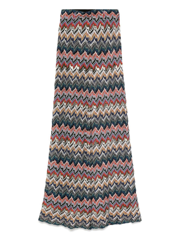 Missoni Wool Blend Wide Leg Trousers