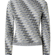 Missoni Cotton And Wool Blend Striped Sweater - Grey