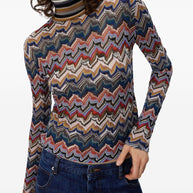 Missoni Wool Blend Roll-neck Sweater