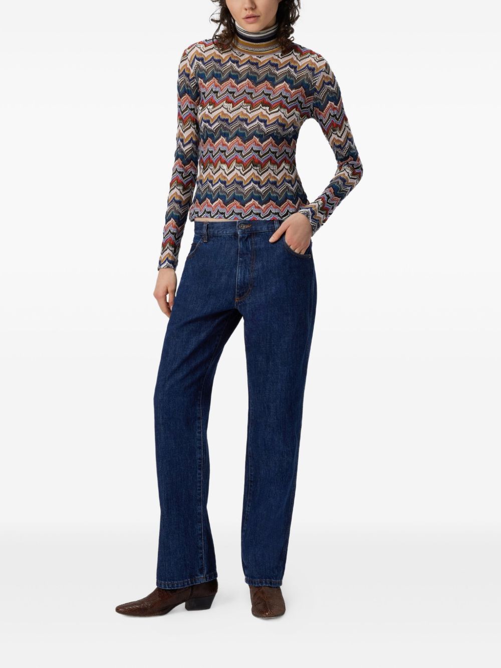 Missoni Wool Blend Roll-neck Sweater