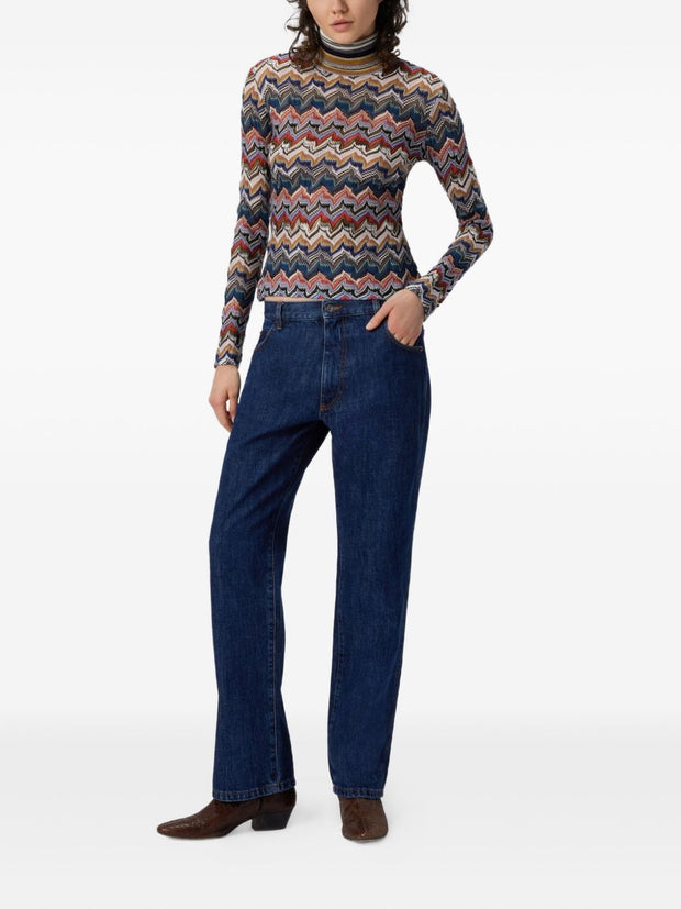 Missoni Wool Blend Roll-neck Sweater