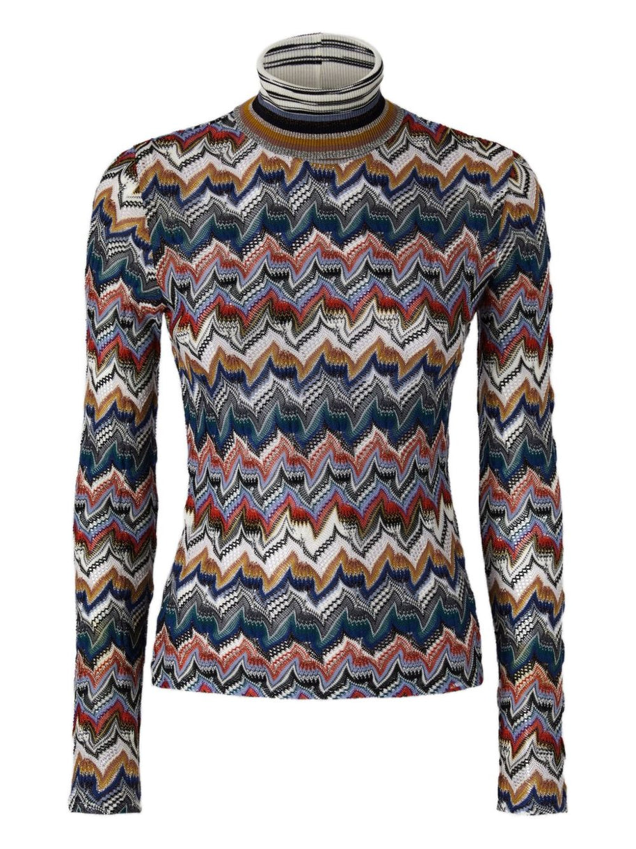 Missoni Wool Blend Roll-neck Sweater