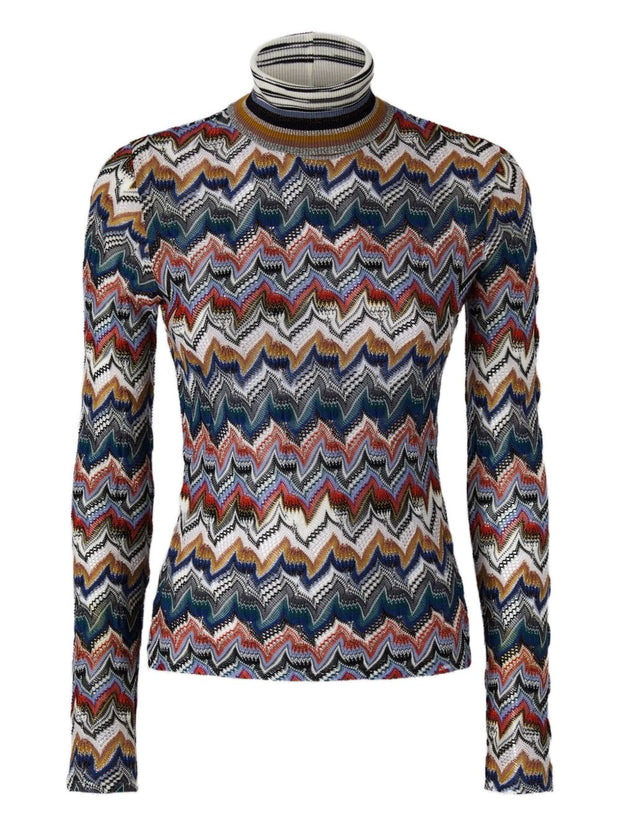 Missoni Wool Blend Roll-neck Sweater
