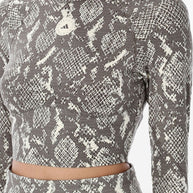 Adidas By Stella McCartney Cropped Logo Top - Beige