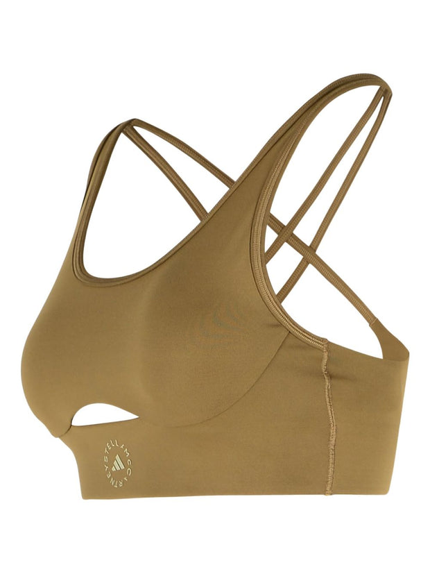 Adidas By Stella McCartney Logo Sports Bra - Brown