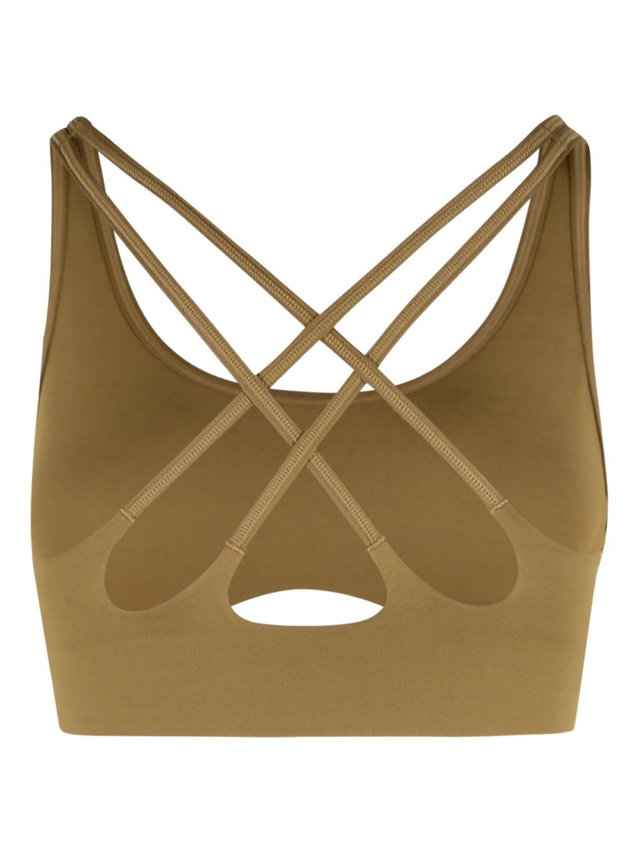 Adidas By Stella McCartney Logo Sports Bra - Brown