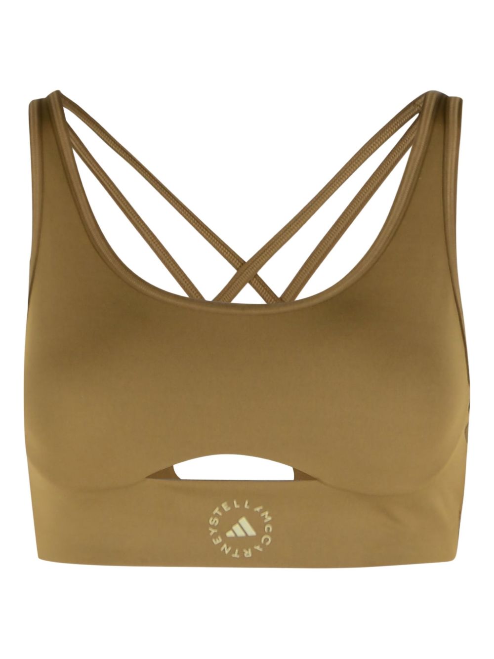 Adidas By Stella McCartney Logo Sports Bra - Brown