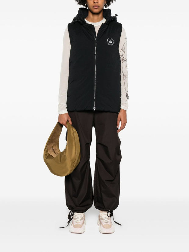 Adidas By Stella McCartney Hooded Vest - Black