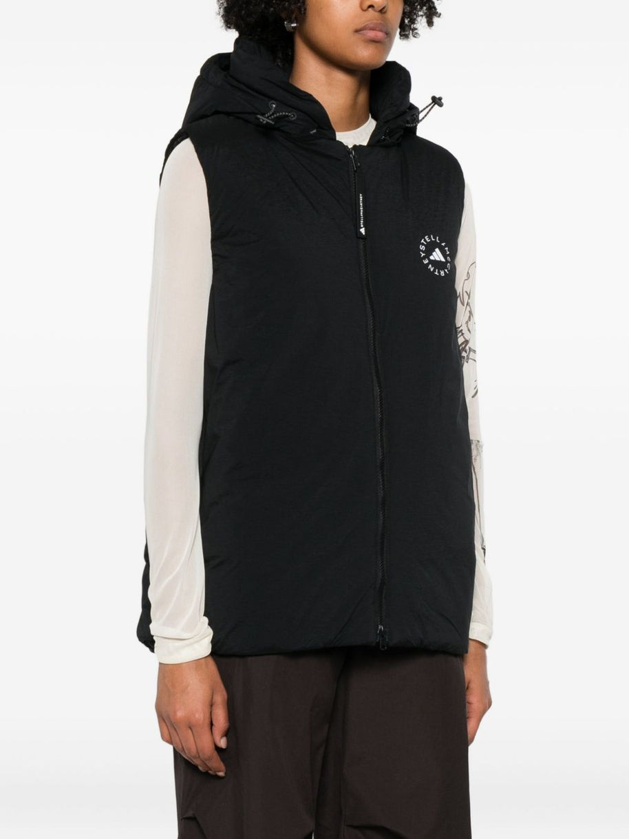 Adidas By Stella McCartney Hooded Vest - Black