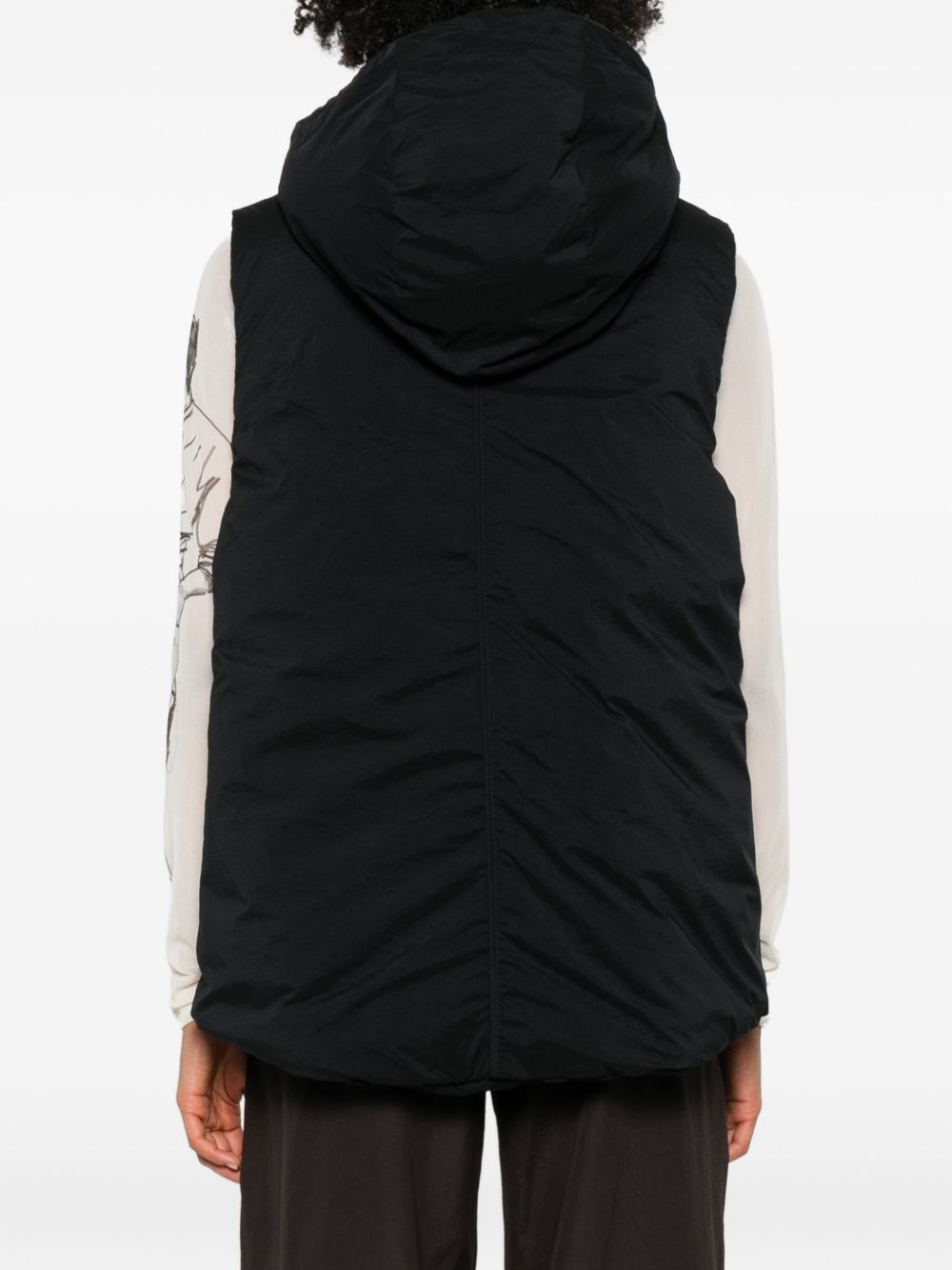 Adidas By Stella McCartney Hooded Vest - Black