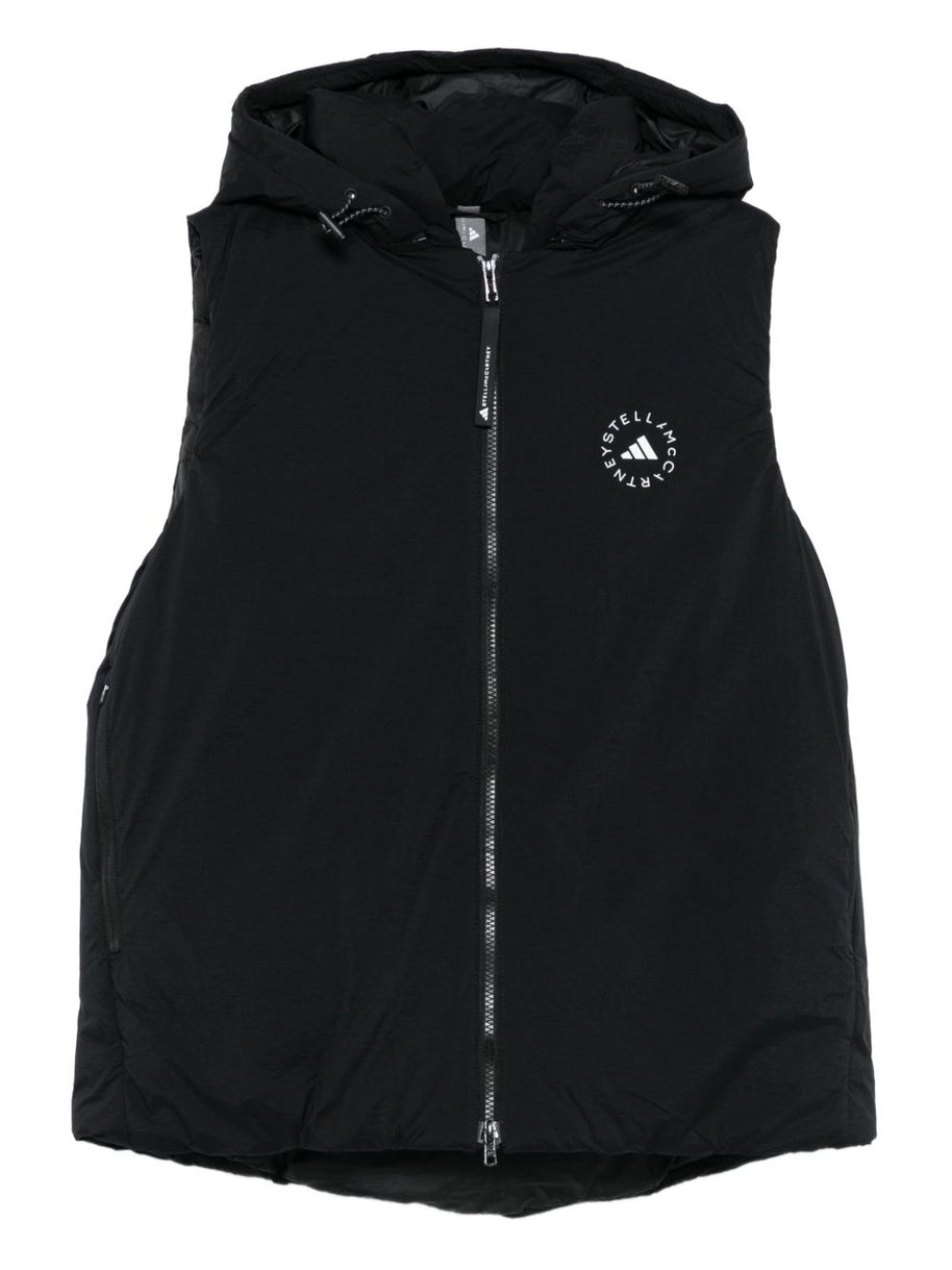 Adidas By Stella McCartney Hooded Vest - Black
