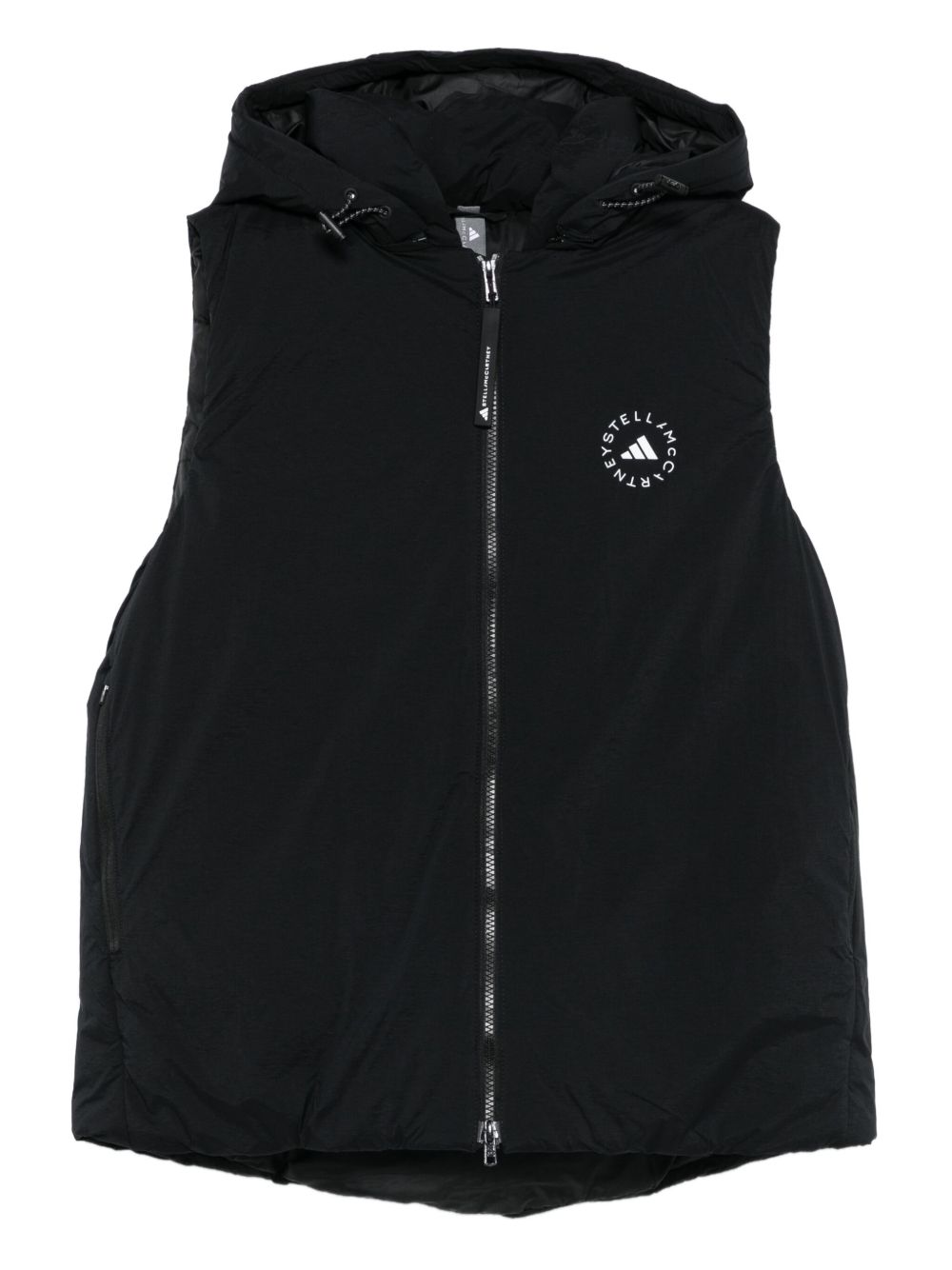Adidas By Stella McCartney Hooded Vest - Black