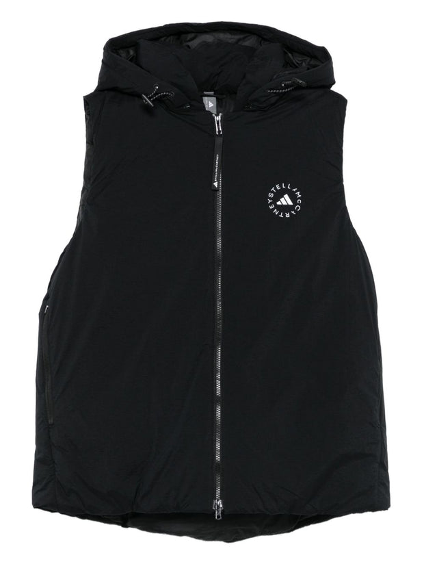 Adidas By Stella McCartney Hooded Vest - Black