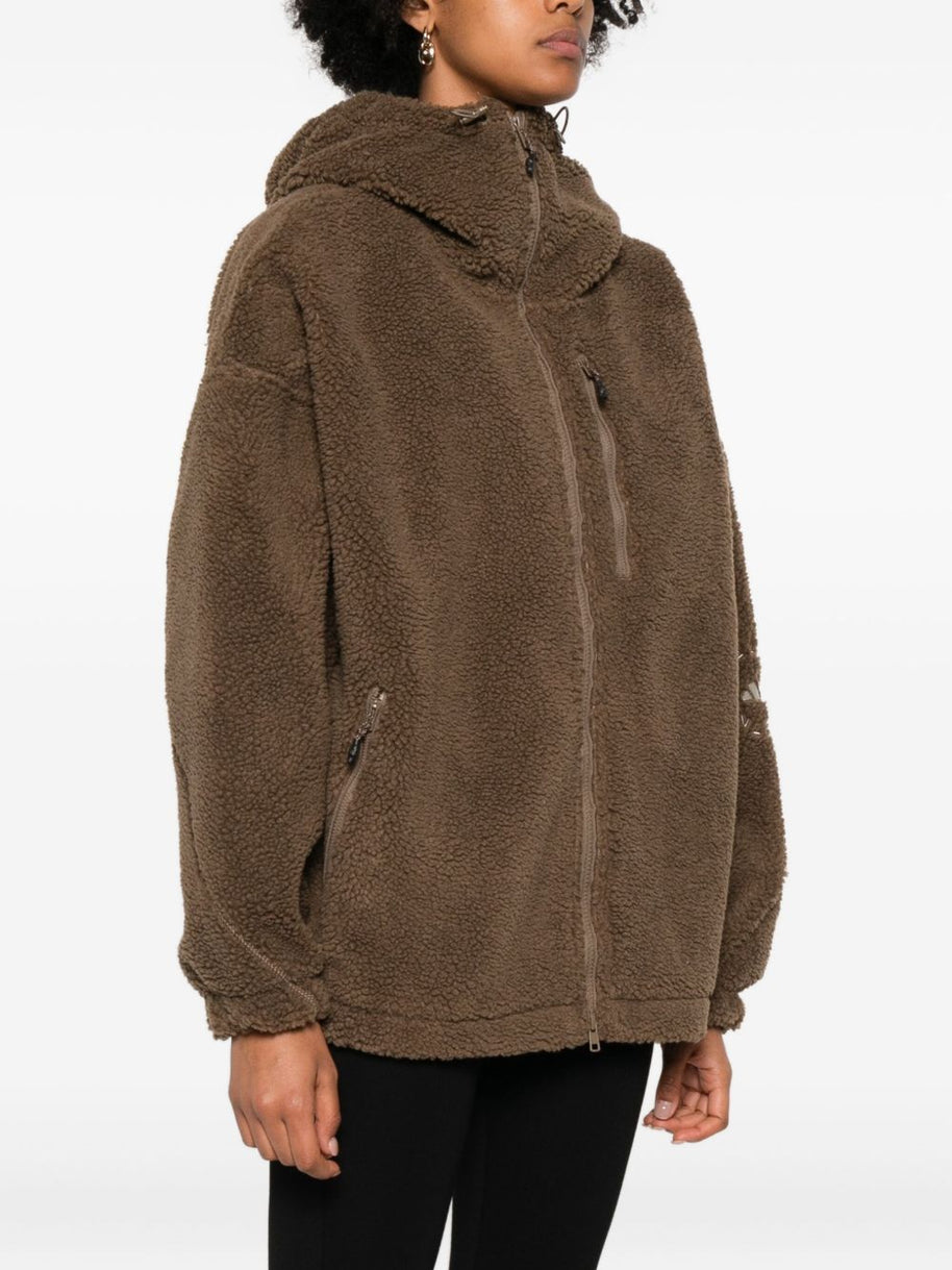 Adidas By Stella McCartney Hooded Track Jacket - Brown