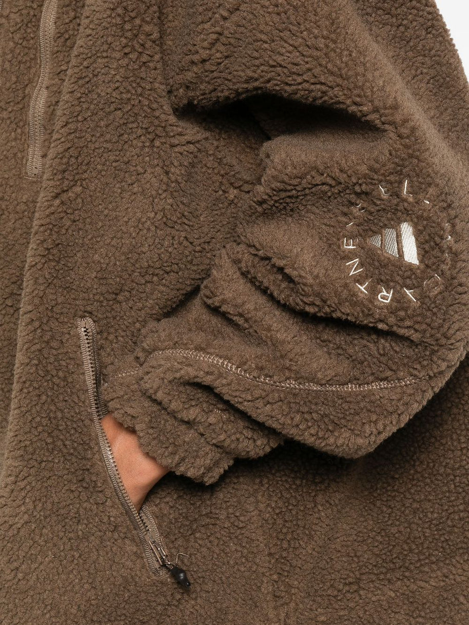 Adidas By Stella McCartney Hooded Track Jacket - Brown