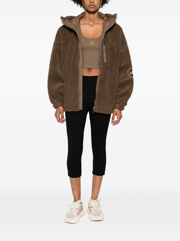 Adidas By Stella McCartney Hooded Track Jacket - Brown