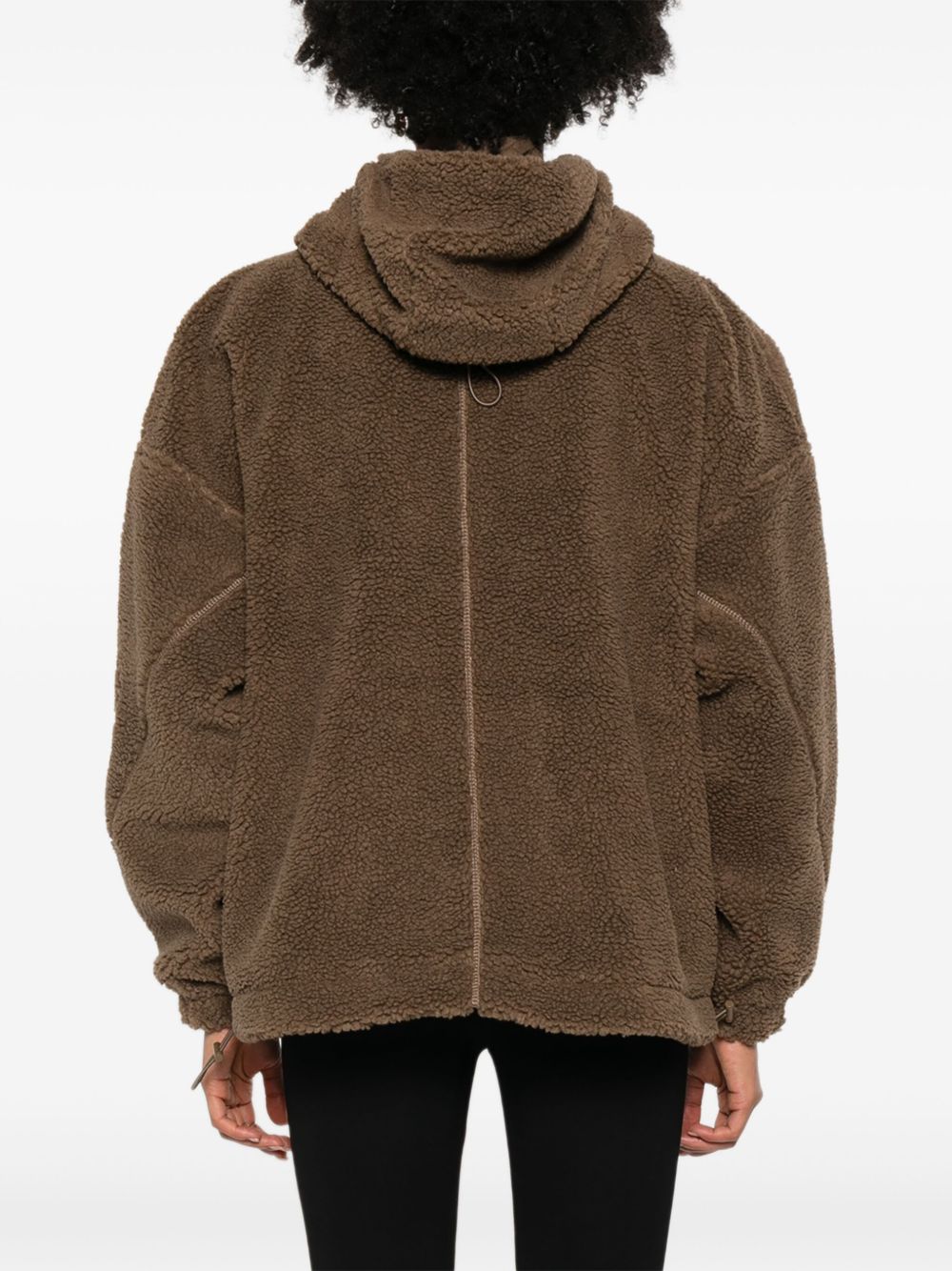Adidas By Stella McCartney Hooded Track Jacket - Brown