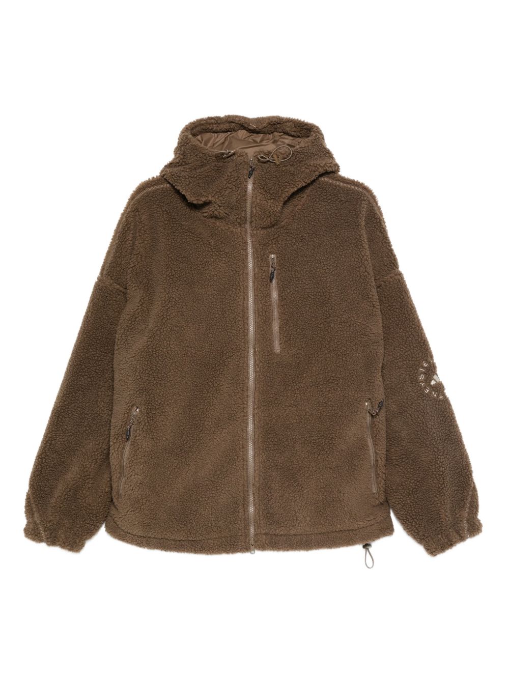 Adidas By Stella McCartney Hooded Track Jacket - Brown