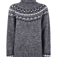 Parosh High Neck Wool Blend Sweater - Grey