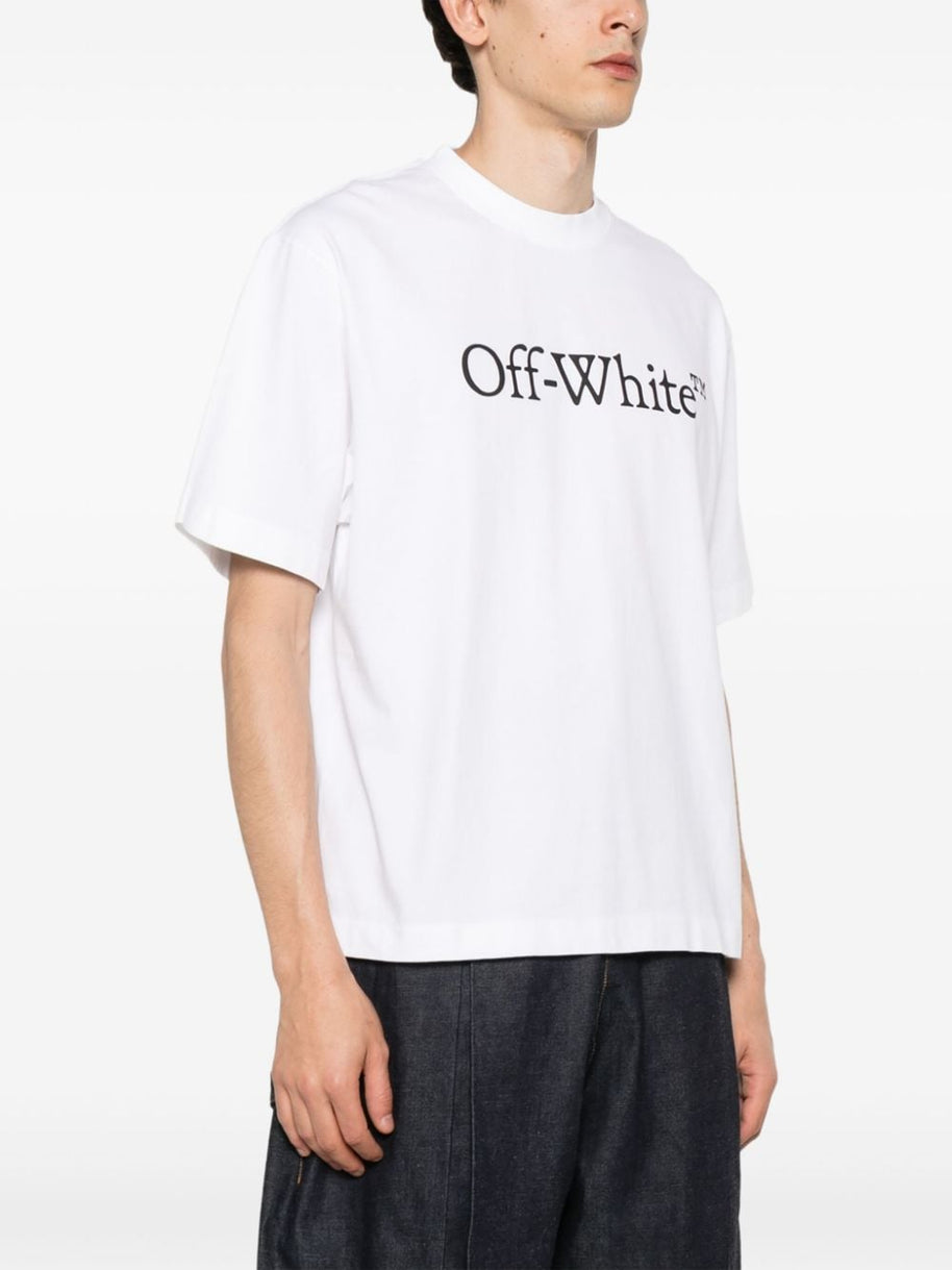 Off White Big Bookish Cotton T-shirt - White