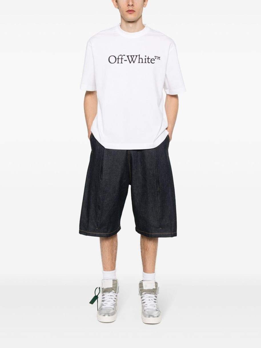 Off White Big Bookish Cotton T-shirt - White