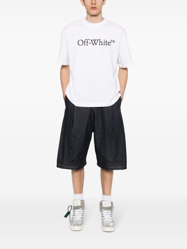 Off White Big Bookish Cotton T-shirt - White