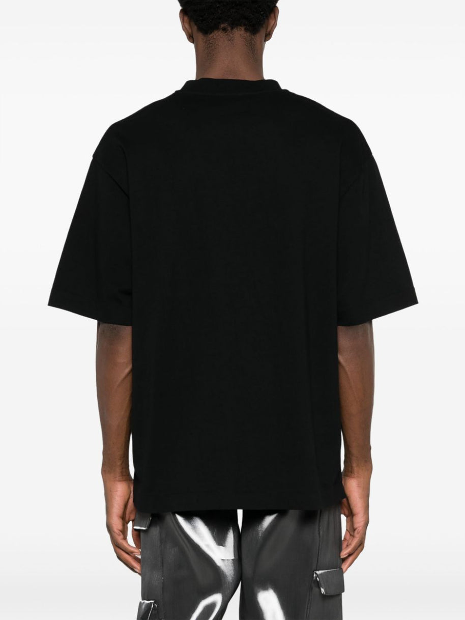 Off White Big Bookish Cotton T-shirt - Black