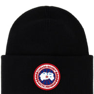 Canada Goose Logo Wool Beanie - Black