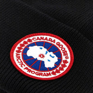 Canada Goose Logo Wool Beanie - Black