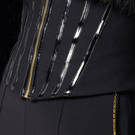 Elisabetta Franchi Flared Leg Trousers - Black