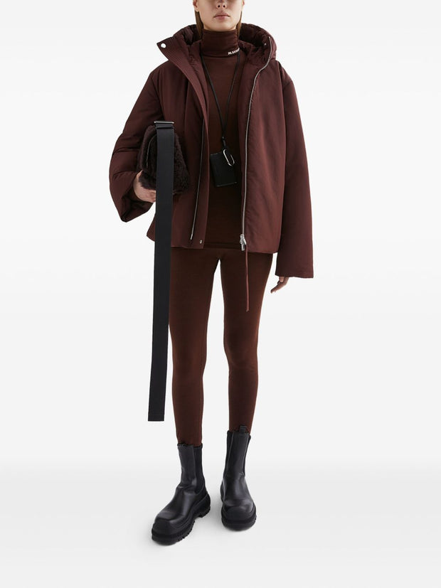 JIL SANDER PLUS Short Down Jacket - Bordeaux