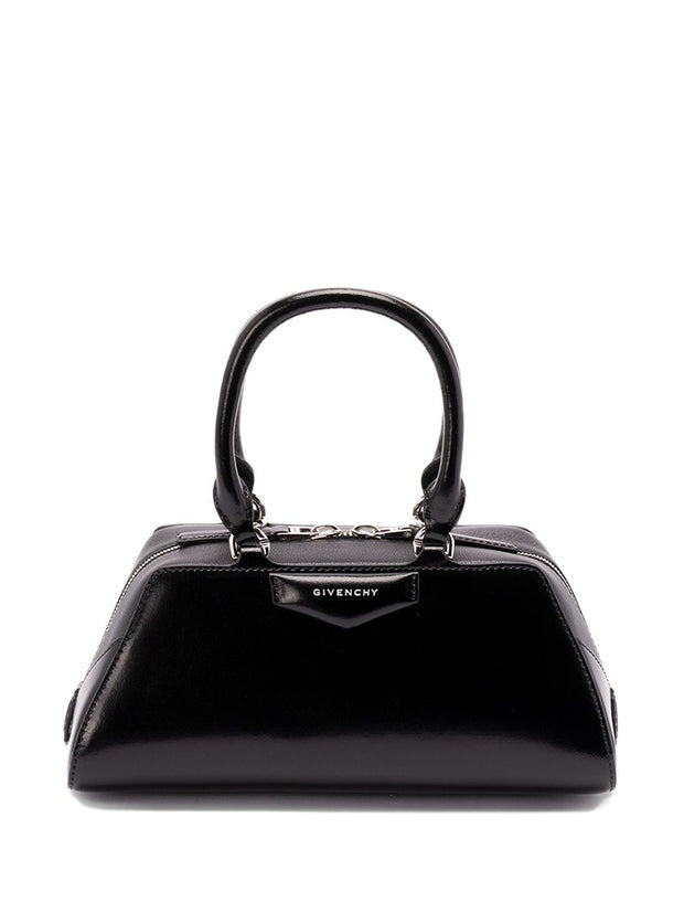Givenchy Antigona East West Mini Leather Handbag - Black