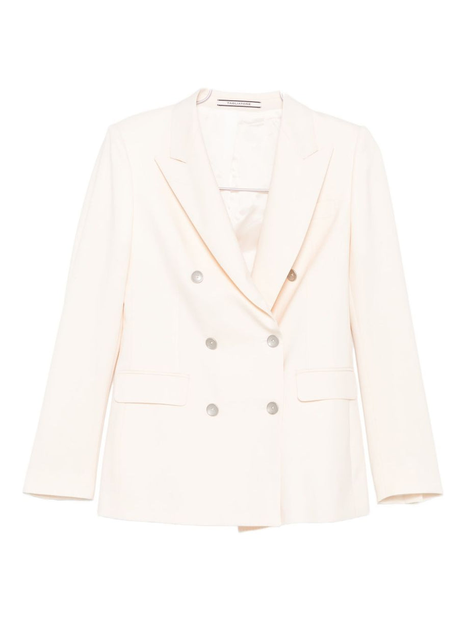 Tagliatore Wool Blend Suit Cream