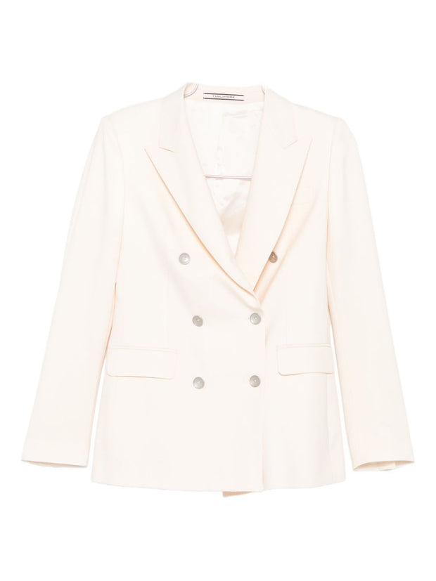 Tagliatore Wool Blend Suit Cream