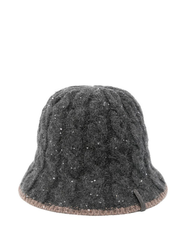 Brunello Cucinelli Wool Blend Cloche Hat