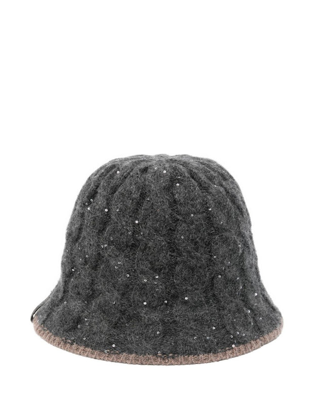 Brunello Cucinelli Wool Blend Cloche Hat