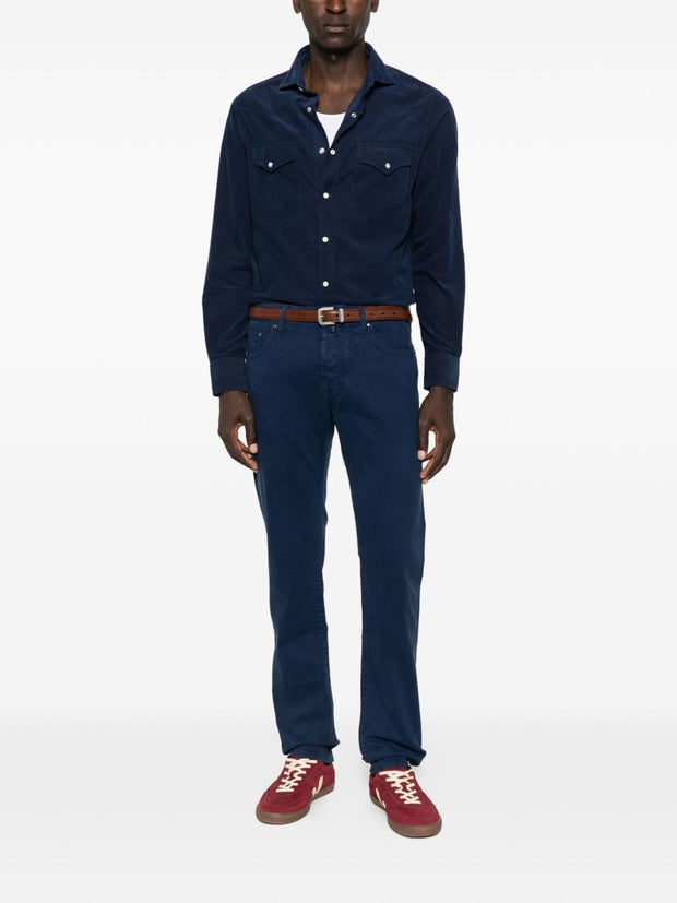 Brunello Cucinelli Cotton Shirt - Blue