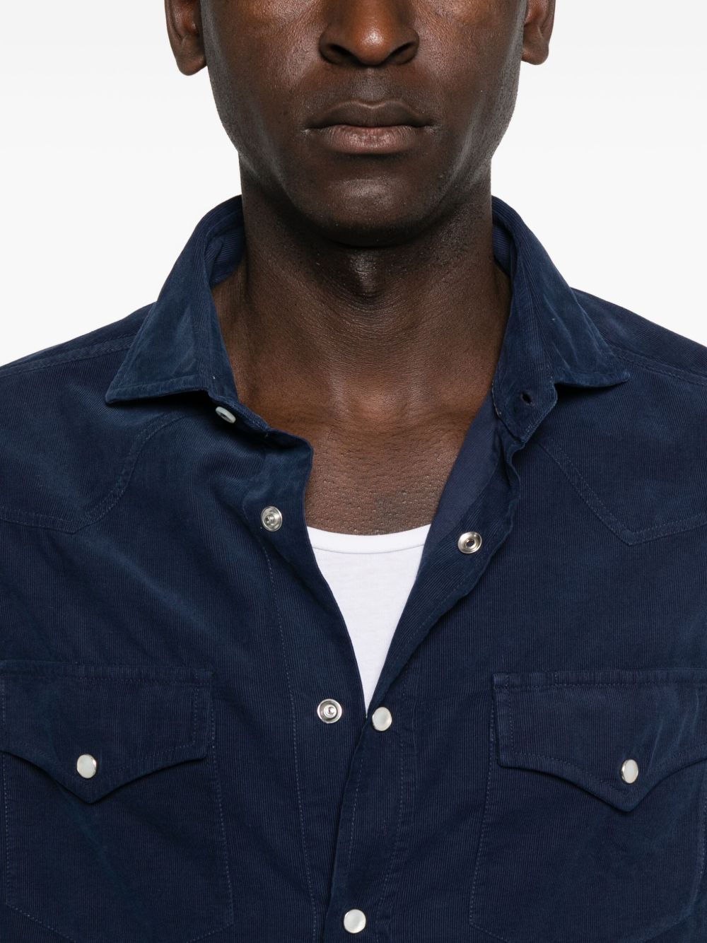 Brunello Cucinelli Cotton Shirt - Blue