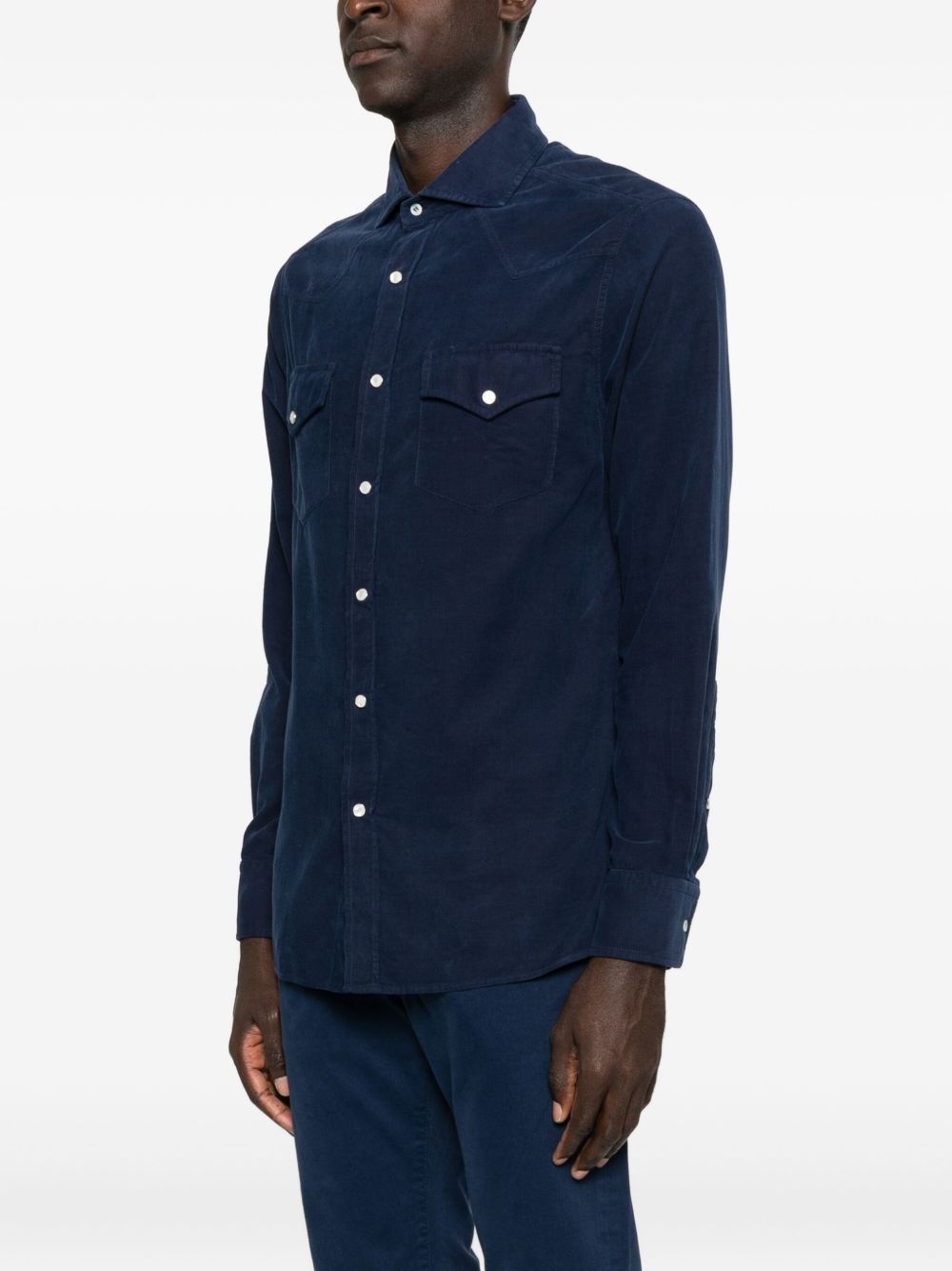 Brunello Cucinelli Cotton Shirt - Blue