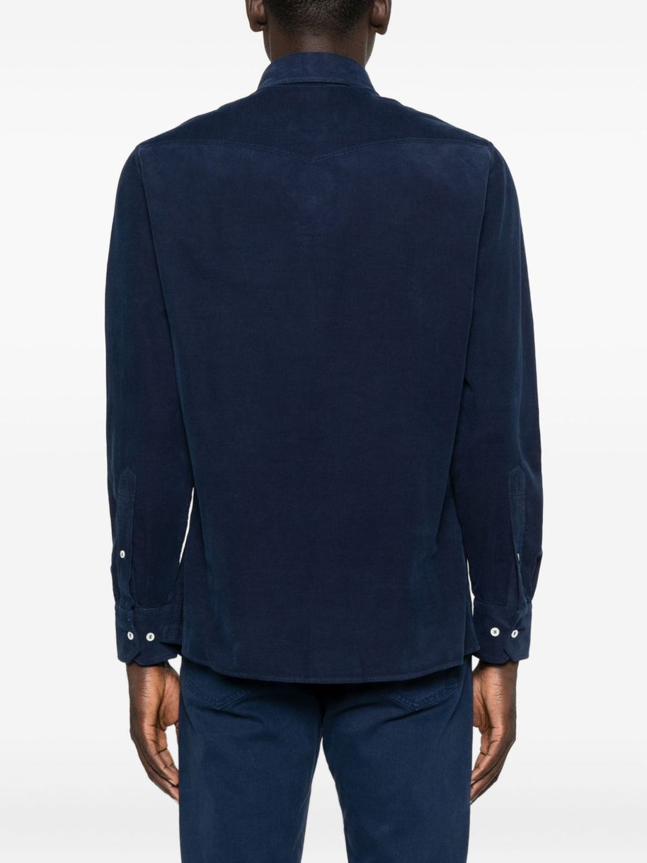 Brunello Cucinelli Cotton Shirt - Blue